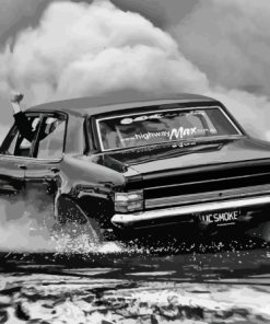 HT Holden Engine Black Cars Paint By Numbers