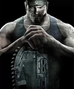 Marcus Fenix Gears of War Paint By Numbers