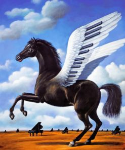 Majestic Black Horse Paint By Numbers