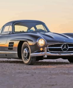 Mercedes 300 SL Classic Car Paint By Numbers