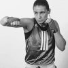 Black and White Katie Taylor Boxer Paint By Numbers