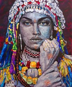 Moroccan Berber Woman Paint By Numbers