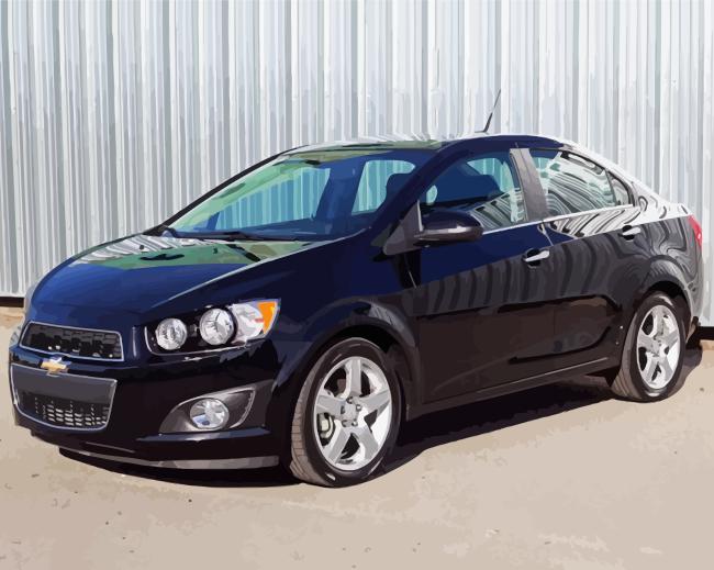 Finalizing the Black Chevrolet Sonic artwork
