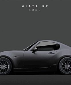 Matt Miata Black Car Paint By Numbers
