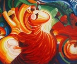 Block Party Abstract Painting Experience Paint By Numbers