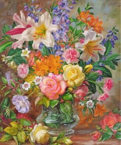 Flower Bouquet Vase Paint By Numbers
