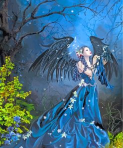 Blue Angel Fantasy Wings Paint By Numbers