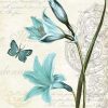 Blue Butterfly Floral Art Paint By Numbers