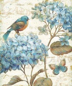 Blue Garden Birds Painting Kit