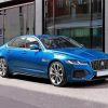 Jaguar Xf Blue Cars Paint By Numbers