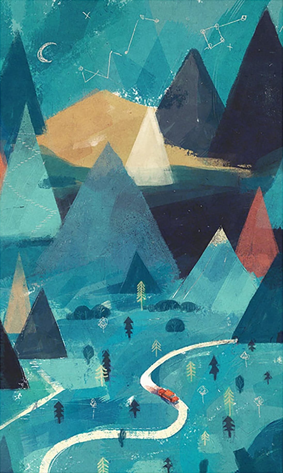 Finalizing the Blue Mountain Landscape Artwork