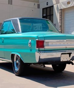 Plymouth Belvedere Blue Cars Paint By Numbers