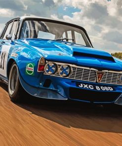 Classic Blue Rover P6 Engines Paint By Numbers