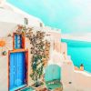 Blue White Santorini Home Paint By Numbers