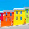 Colorful Bo Kaap Buildings Paint By Numbers