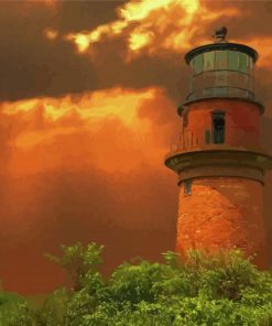 Gay Head Light Massachusetts Sunset Paint By Numbers