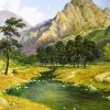 Spring Mountain Landscape Paint By Numbers
