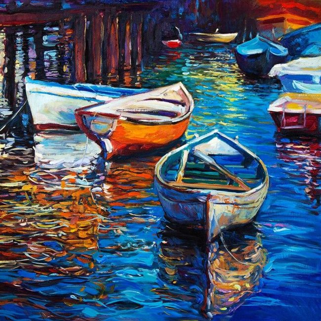 Colorful Seascape Paint By Numbers