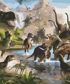 Dinosaur Park Animal Adventure Paint By Numbers