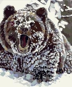 Wild Brown Bears Painting Experience Paint By Numbers