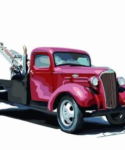 Red Truck Mini Vehicle Paint By Numbers