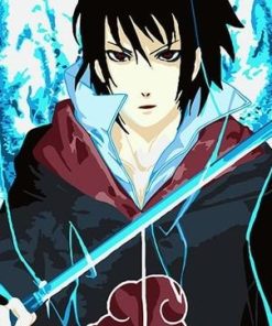 Sasuke Uchiha Anime Paint By Numbers