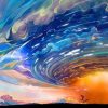 Rainbow Sky Landscape Paint By Numbers