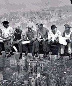 Lunch Atop a Skyscraper Classic Paint By Numbers