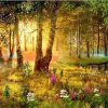 Sunlit Forest Scene Paint By Numbers