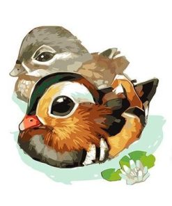 Cute Goose Birds Paint By Numbers