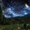 Starry Night Landscape Paint By Numbers