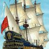 Ocean Sailing Ship Seascape Paint By Numbers