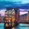 Speicherstadt Hamburg Architecture Paint By Numbers