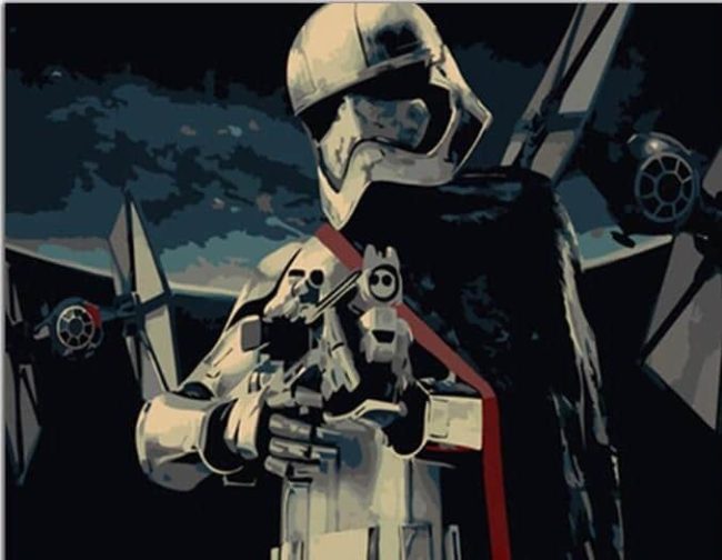 Captain Phasma Movie Paint By Numbers