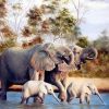 Elephant Wildlife Paint By Numbers