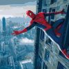 Spiderman Skyline Animation Paint By Numbers