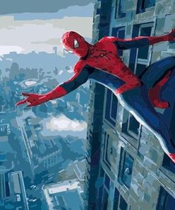 Spiderman Skyline Animation Paint By Numbers