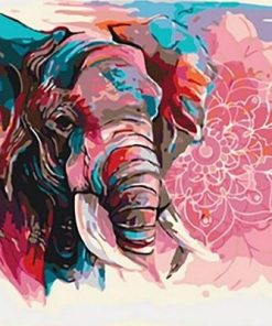 Elephant Animal Painting by Numbers
