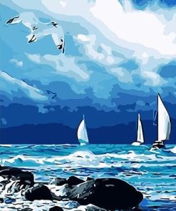 Sea Before The Storm Ocean Paint By Numbers