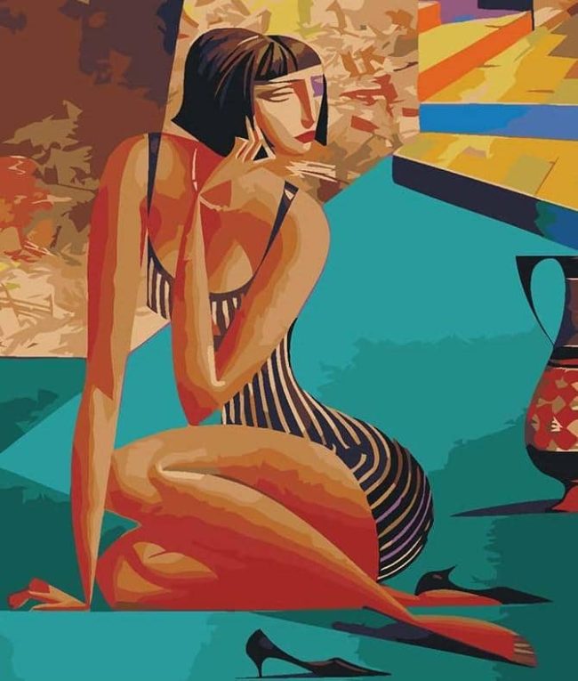 Woman in Swimwear Paint By Numbers