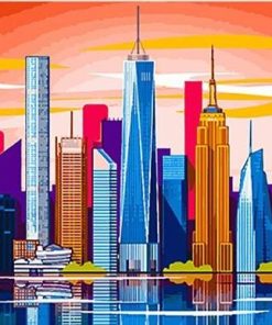 New York City Skyline Paint By Numbers