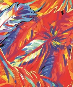 Bright Feather Design Paint By Numbers