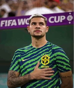 Bruno Guimaraes Brazilian Football Paint By Numbers