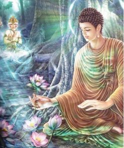 Buddha in Tranquil Forest Paint By Numbers