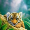 Budding Tiger Animal Paint By Numbers