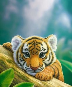 Budding Tiger Animal Paint By Numbers