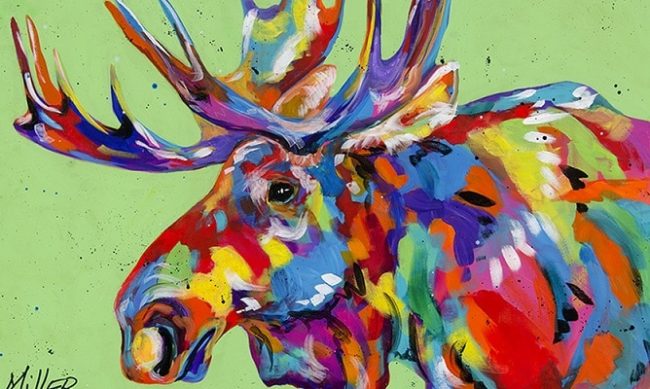 Bull Moose Animal Paint By Numbers