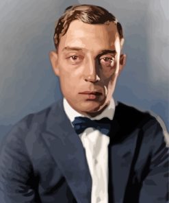 Silent Film Star Buster Keaton Paint By Numbers