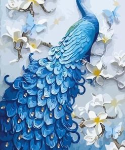 Blue Peafowl Peacock Paint By Numbers