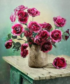Aesthetic Rose Vases Paint By Numbers
